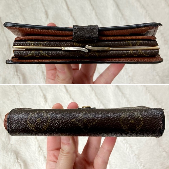 ❌SOLD❌ Louis Vuitton Vintage Y2K Monogram Kisslock Compact Wallet - Picture 7 of 16